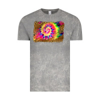 Cloud Rock leopard, tie die backgraund Vintage Tee - JahusDesignShop