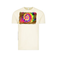 Vintage Arctic leopard, tie die backgraund Vintage Tee - JahusDesignShop