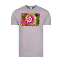 Vintage Zinc leopard, tie die backgraund Vintage Tee - JahusDesignShop