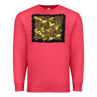Cardinal camouflage and leopard background Premium Sweatshirt - BundleAndBundleShop