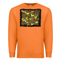 Carrot camouflage and leopard background Premium Sweatshirt - BundleAndBundleShop