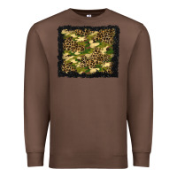 Chestnut camouflage and leopard background Premium Sweatshirt - BundleAndBundleShop