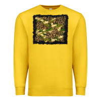 Lemon camouflage and leopard background Premium Sweatshirt - BundleAndBundleShop