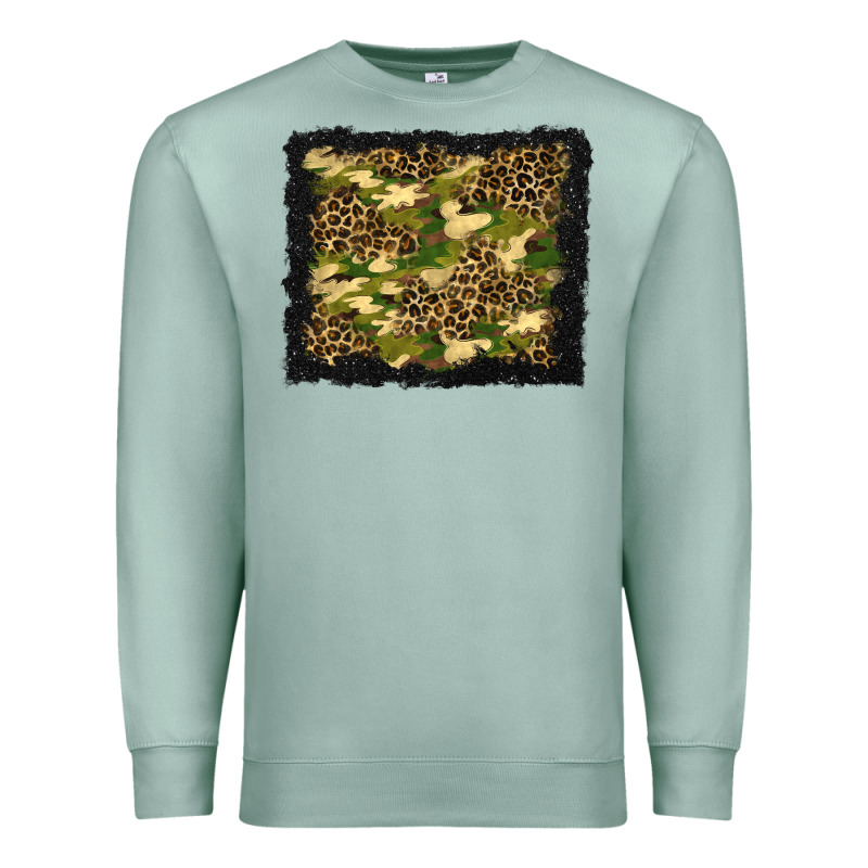 Camouflage And Leopard Background Premium Sweatshirt by BundleAndBundleShop | Teevron