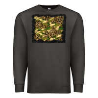 Smoke camouflage and leopard background Premium Sweatshirt - BundleAndBundleShop