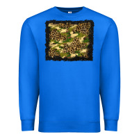 True Royal camouflage and leopard background Premium Sweatshirt - BundleAndBundleShop
