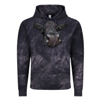 Cloud Black Black Angus Heifer Vintage Hoodie - LillyAllenDesigns