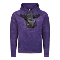 Cloud Purple Black Angus Heifer Vintage Hoodie - LillyAllenDesigns