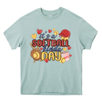 Arona it's a softball kinda day Heavy Core Tee - MaliasSmallBusiness