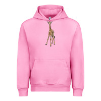 Fuchsia Pink baby giraffe Urban Hoodie - LillyAllenDesigns