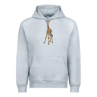 Heather Grey baby giraffe Urban Hoodie - LillyAllenDesigns