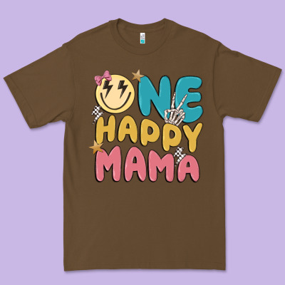 One Happy Mama Premium Tee Designed By Maliassmallbusiness