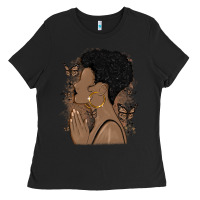 Black Woman Praying Ladies Tee | Teevron