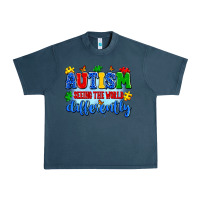Midnight Navy autism seeing the world differently Urban Heavy Tee - Artiststas