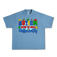 Pebble Blue autism seeing the world differently Urban Heavy Tee - Artiststas