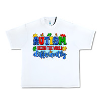 White autism seeing the world differently Urban Heavy Tee - Artiststas