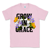 Bubblegum Pink Grow In Grace Classic Tee - LillyAllenDesigns