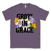 Lavender Grow In Grace Classic Tee - LillyAllenDesigns