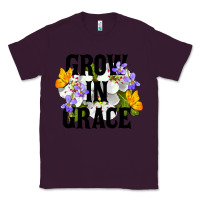 Plum Grow In Grace Classic Tee - LillyAllenDesigns