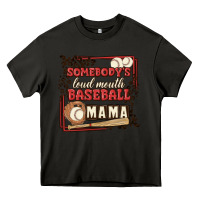 Asphalt somebody's loud mouth baseball mama Heavy Core Tee - MaliasSmallBusiness