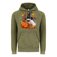 Vintage Olive Halloween Hedgehog Vintage Hoodie - LillyAllenDesigns