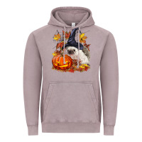 Vintage Zinc Halloween Hedgehog Vintage Hoodie - LillyAllenDesigns