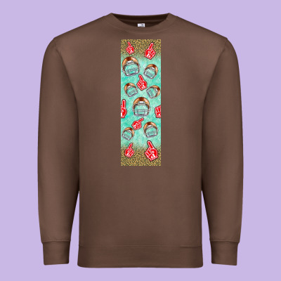 American Football With Lightning Bolt  Pen Wrap Premium Sweatshirt Designed By Bundleandbundleshop