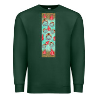 Sports Green american football with lightning bolt  pen wrap Premium Sweatshirt - BundleAndBundleShop