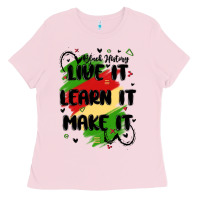 Bubblegum Pink 365 days Ladies Tee - MaliasSmallBusiness