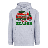 Heather Grey christmas 'tis the season Heavyweight Hoodie - BundleAndBundleShop
