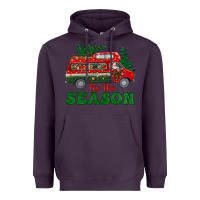 Plum christmas 'tis the season Heavyweight Hoodie - BundleAndBundleShop