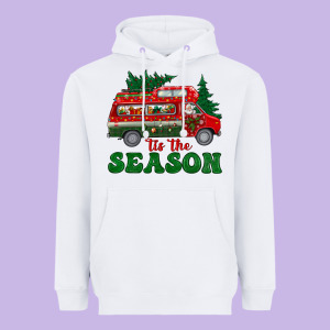Christmas 'tis The Season Heavyweight Hoodie Designed By Bundleandbundleshop