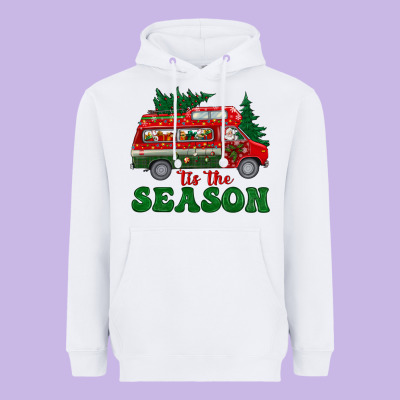Christmas 'tis The Season Heavyweight Hoodie Designed By Bundleandbundleshop