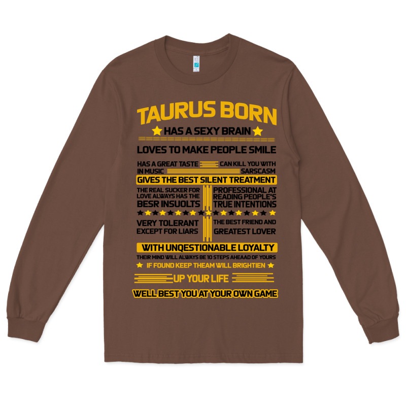 Taurus Facts Long Sleeve Tee by Bettercallsaul | Teevron