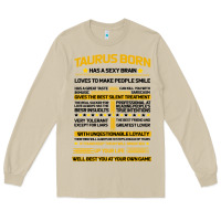 Mushroom TAURUS FACTS Long Sleeve Tee - Bettercallsaul