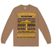 Toasted Coconut TAURUS FACTS Long Sleeve Tee - Bettercallsaul