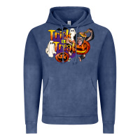 Vintage Denim Trick Or Treat Chimpanzee Vintage Hoodie - LillyAllenDesigns