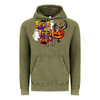 Vintage Olive Trick Or Treat Chimpanzee Vintage Hoodie - LillyAllenDesigns