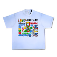 Grape Ice autism awareness typography Urban Heavy Tee - Artiststas