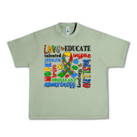 Oil Green autism awareness typography Urban Heavy Tee - Artiststas