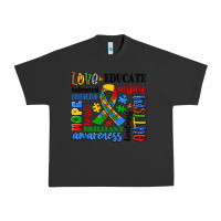 Pigment Black autism awareness typography Urban Heavy Tee - Artiststas