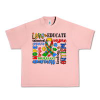 Salmon autism awareness typography Urban Heavy Tee - Artiststas