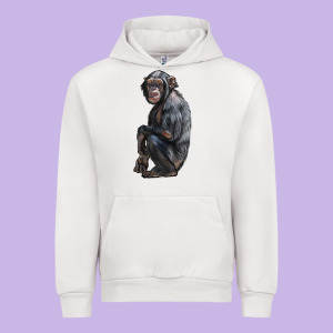 Chimpanzee Illustrations Urban Hoodie Designed By Lillyallendesigns