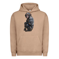 Pigment Burro Chimpanzee Illustrations Urban Hoodie - LillyAllenDesigns