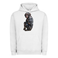 Pigment Lunar Rock Chimpanzee Illustrations Urban Hoodie - LillyAllenDesigns