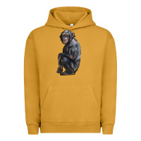 Pigment Peanut Butter Chimpanzee Illustrations Urban Hoodie - LillyAllenDesigns