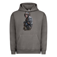 Pigment Tornado Chimpanzee Illustrations Urban Hoodie - LillyAllenDesigns