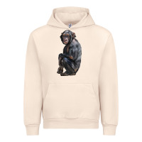 Sandshell Chimpanzee Illustrations Urban Hoodie - LillyAllenDesigns