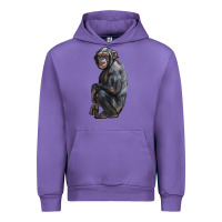 Tulip Chimpanzee Illustrations Urban Hoodie - LillyAllenDesigns