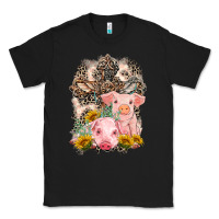 Black Western Pigs with Crosses Classic Tee - LillyAllenDesigns